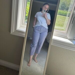 Madewell purple linen pants